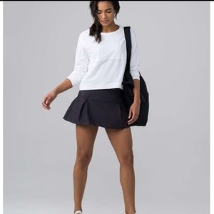 Lululemon Lost In Pace Black Skirt 6